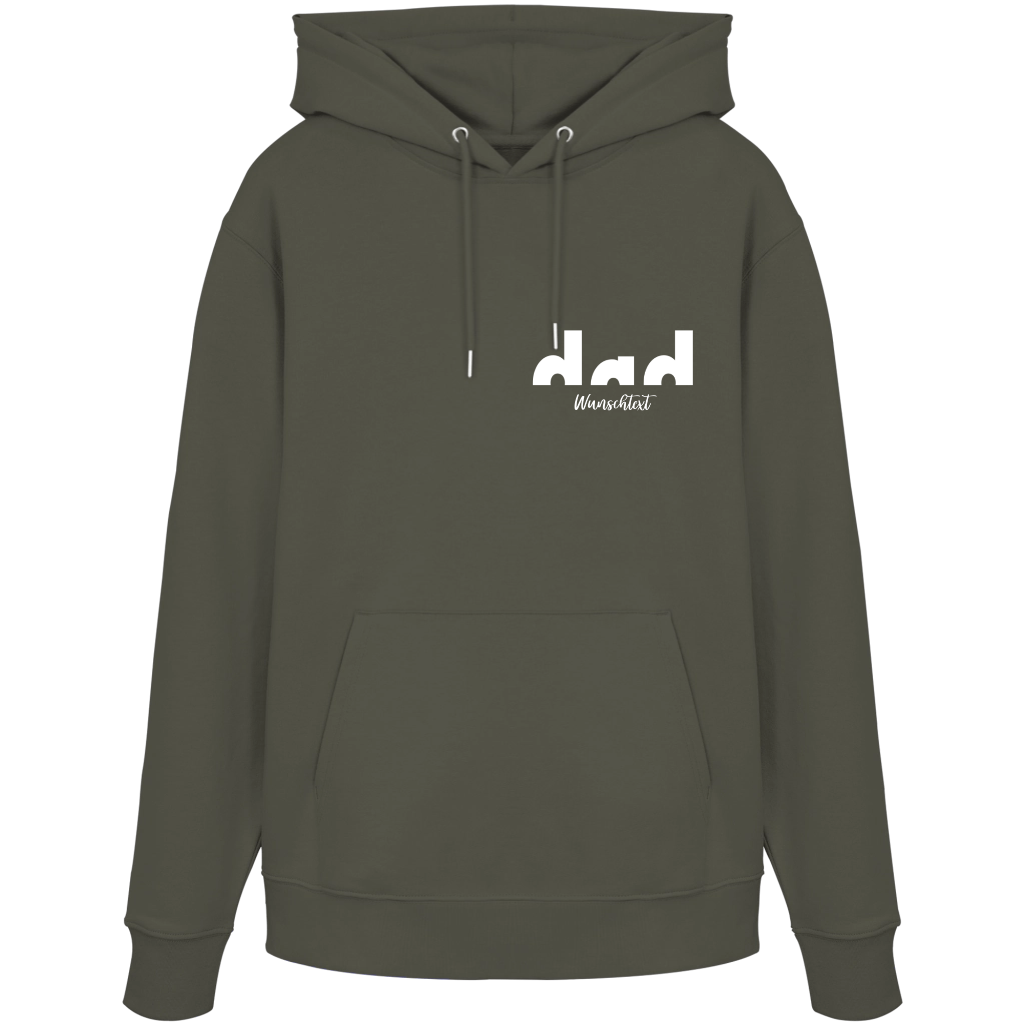 Premium Hoodie Herren „PROUD DAD“ | 100% Bio - Baumwolle – personalisierbar - Hoodies - JTG DESIGN