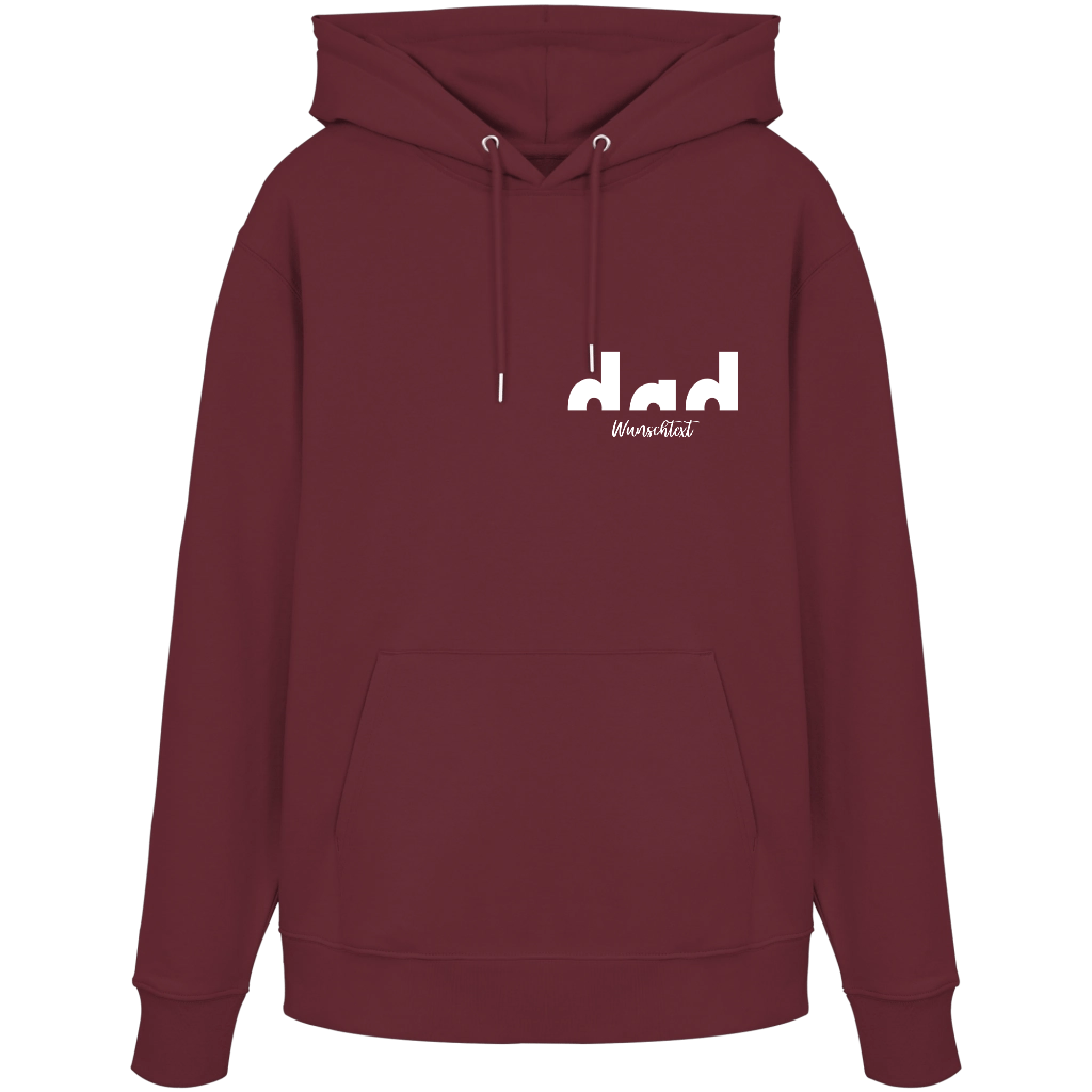 Premium Hoodie Herren „PROUD DAD“ | 100% Bio - Baumwolle – personalisierbar - Hoodies - JTG DESIGN