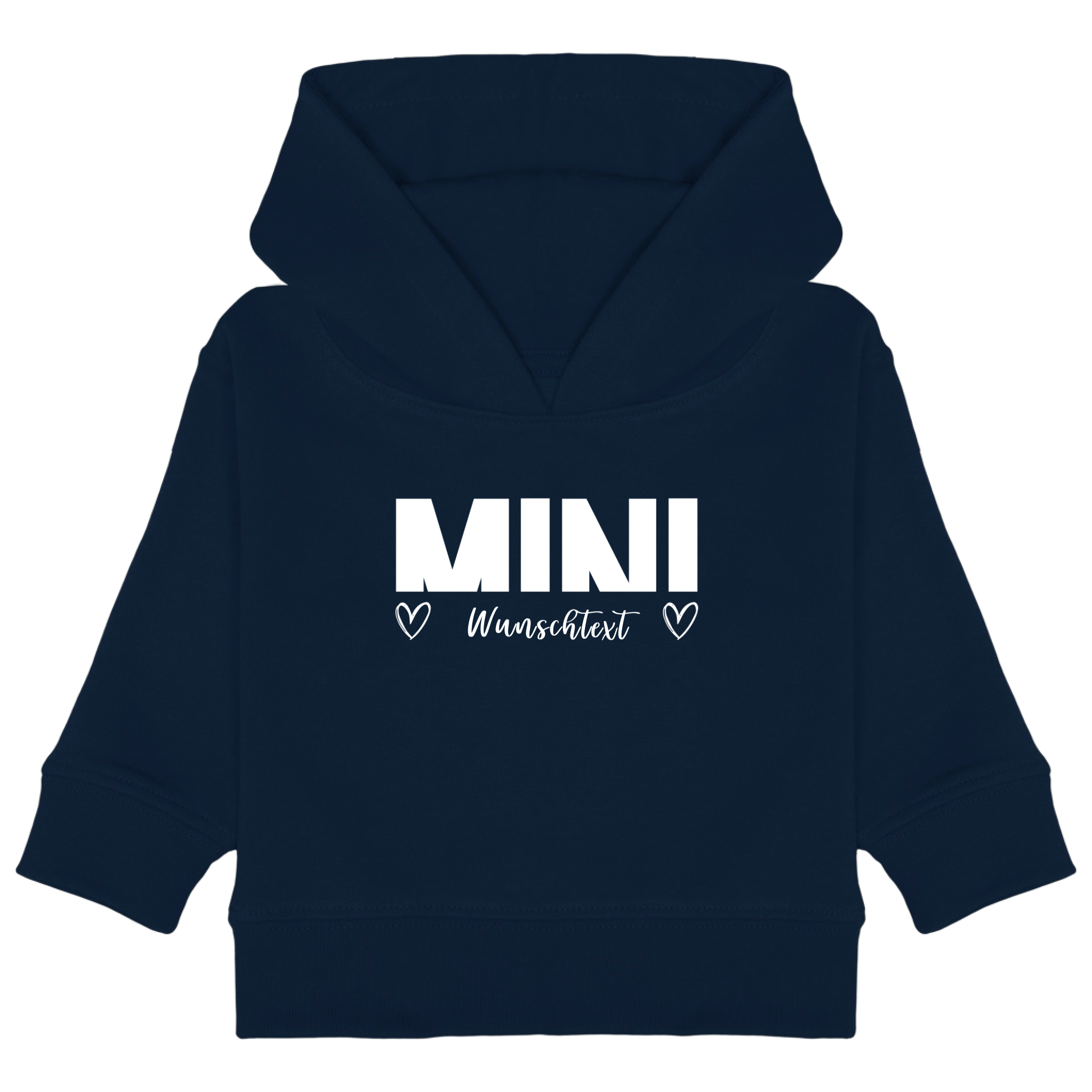 "MINI PURE" Bio - Baby Hoodie | Personalisiert mit Wunschtext - Kids & Babys - JTG DESIGN