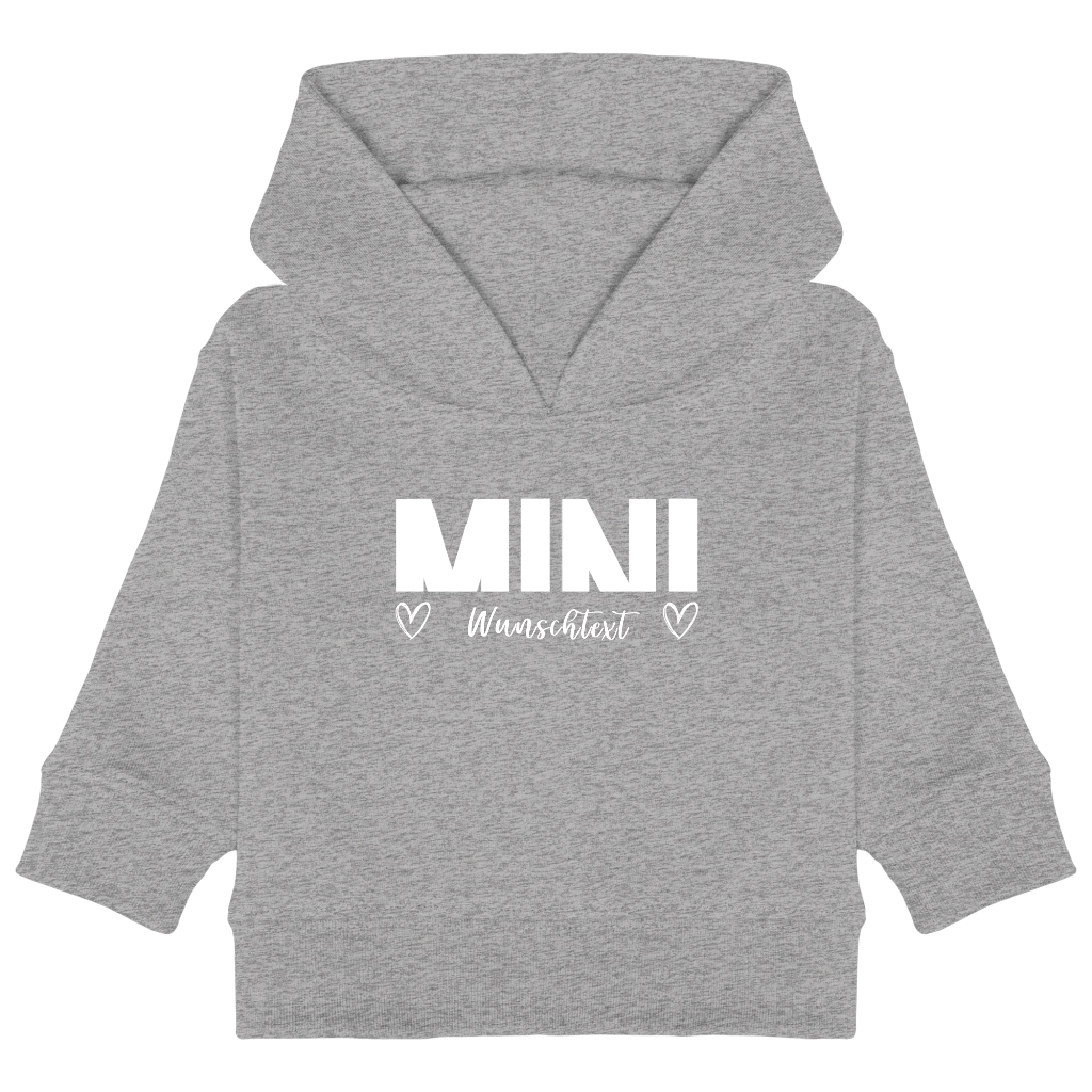 "MINI PURE" Bio - Baby Hoodie | Personalisiert mit Wunschtext - Kids & Babys - JTG DESIGN