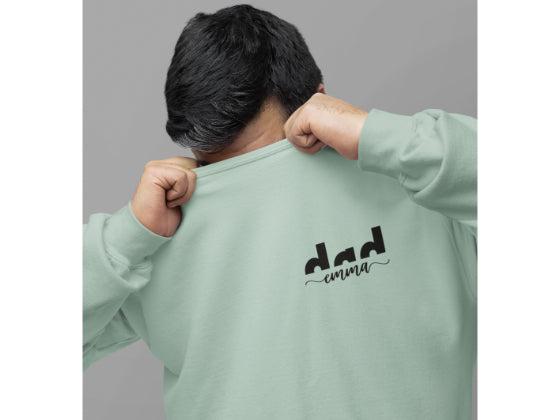 Sweatshirt Herren "Dad" im trendigen Farbton "Sage"