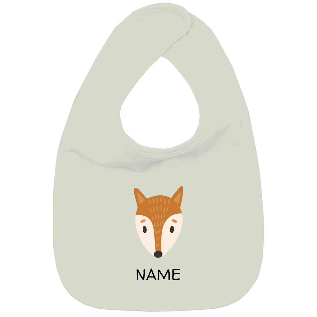 Baby Lätzchen "Clever Fox" - Skandinavisches Fuchs - Tiermotiv aus Bio - Baumwolle personalisierbar - Clothes - JTG DESIGN