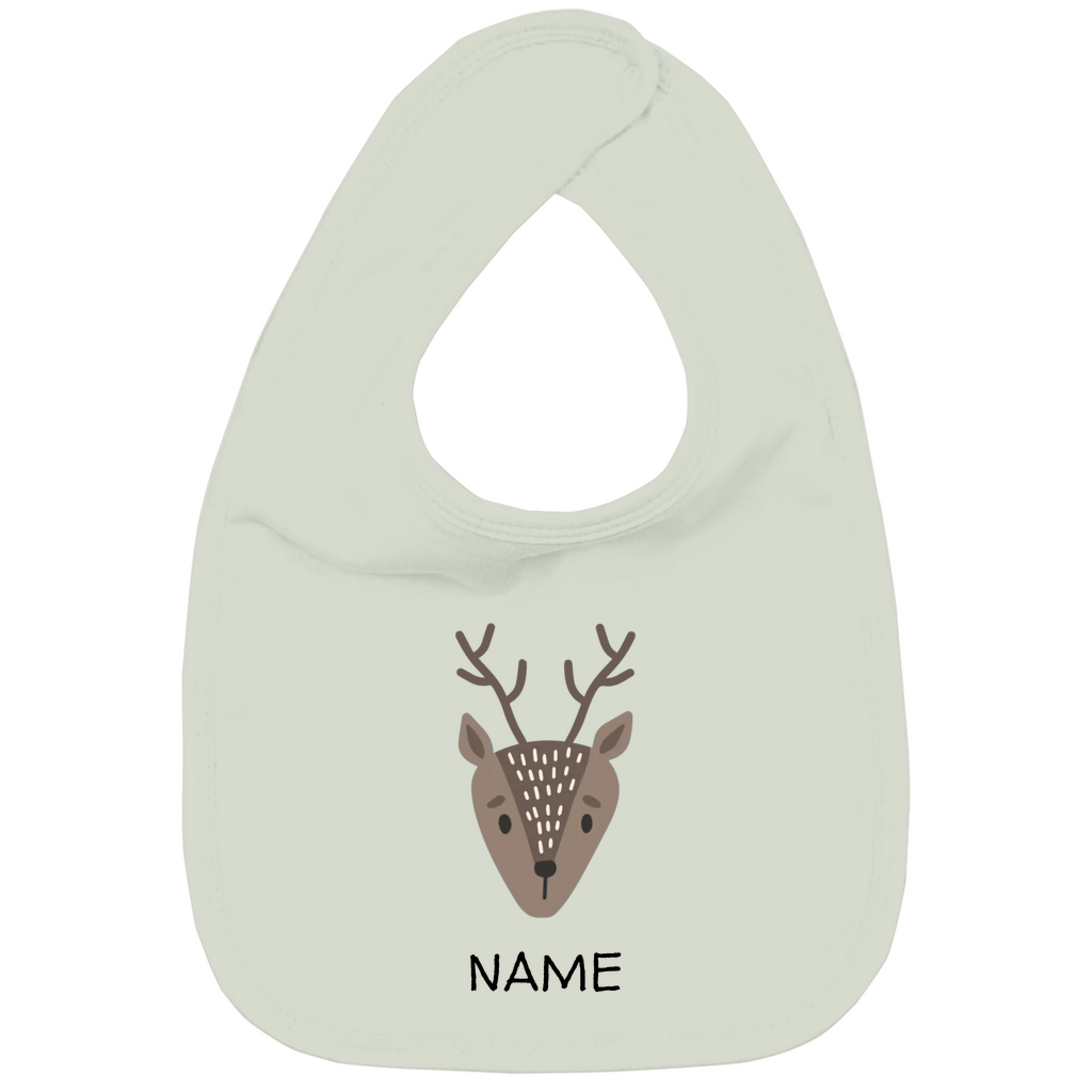 Baby Lätzchen "Little Deer" - Skandinavisches Tiermotiv aus Bio - Baumwolle personalisierbar - Clothes - JTG DESIGN