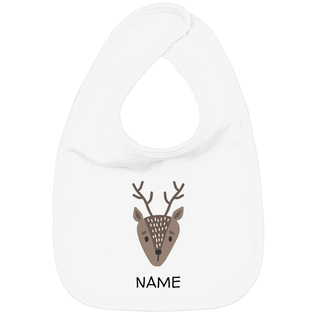Baby Lätzchen "Little Deer" - Skandinavisches Tiermotiv aus Bio - Baumwolle personalisierbar - Clothes - JTG DESIGN