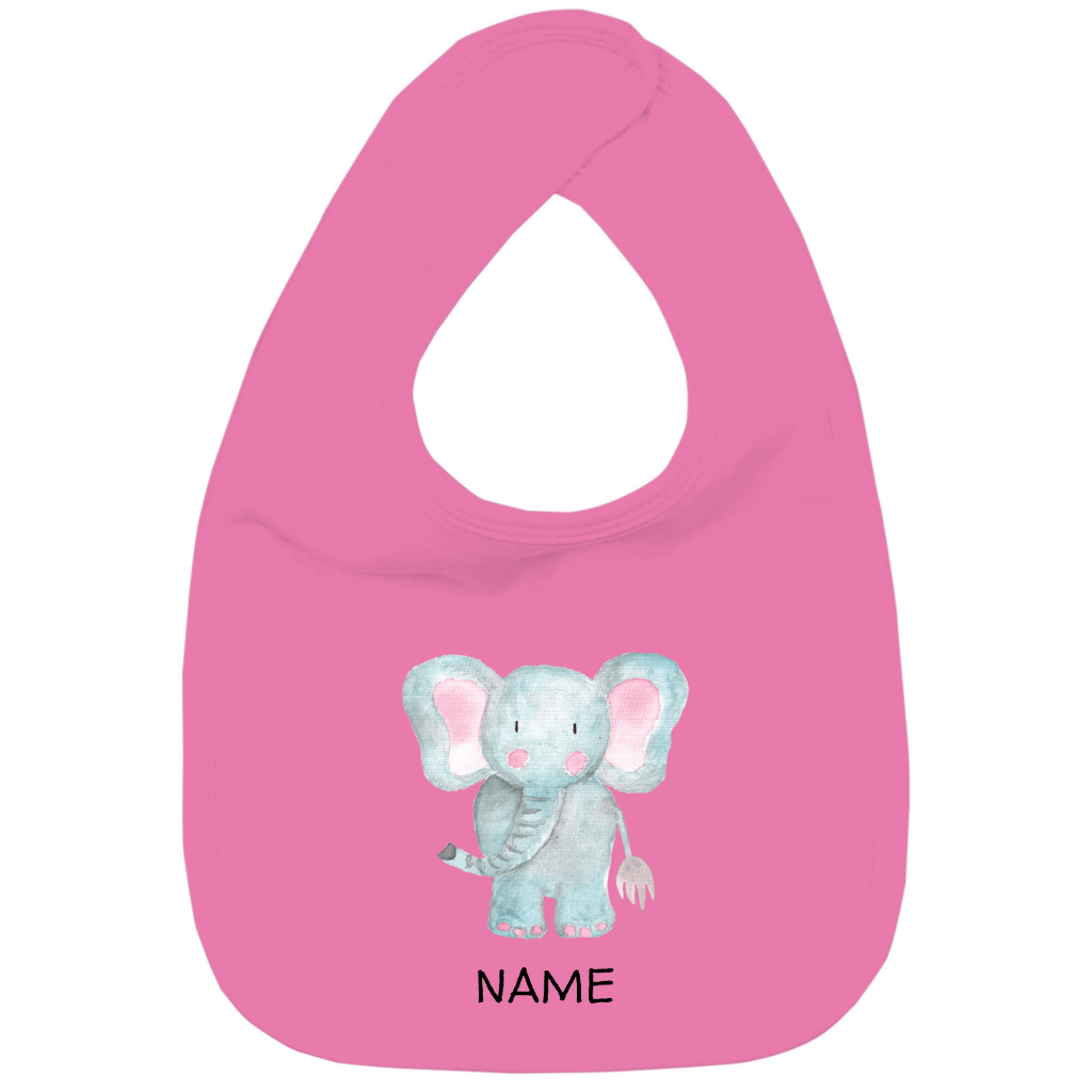 Baby Lätzchen "Little Elephant" - mit Tiermotiv aus Bio - Baumwolle personalisierbar - Clothes - JTG DESIGN