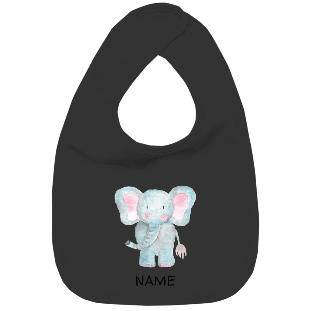 Baby Lätzchen "Little Elephant" - mit Tiermotiv aus Bio - Baumwolle personalisierbar - Clothes - JTG DESIGN