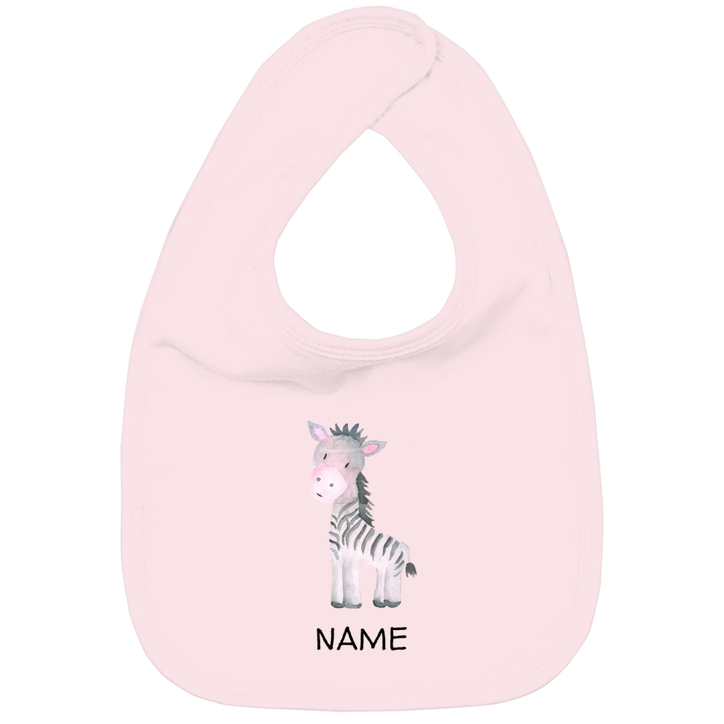 Baby Lätzchen "Little Zebra" - mit Tiermotiv aus Bio - Baumwolle personalisierbar - Clothes - JTG DESIGN