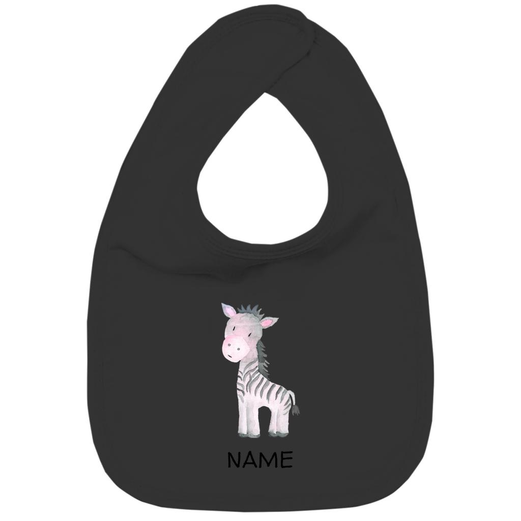 Baby Lätzchen "Little Zebra" - mit Tiermotiv aus Bio - Baumwolle personalisierbar - Clothes - JTG DESIGN