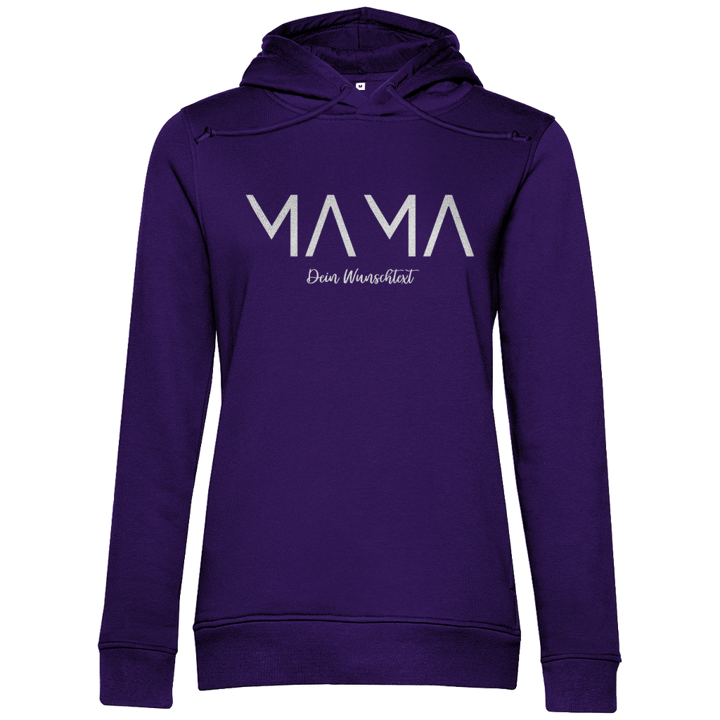 Damen Hoodie "MAMA Bright" – Kapuzenpullover personalisierbar, aus Bio - Baumwolle - Clothes - JTG DESIGN