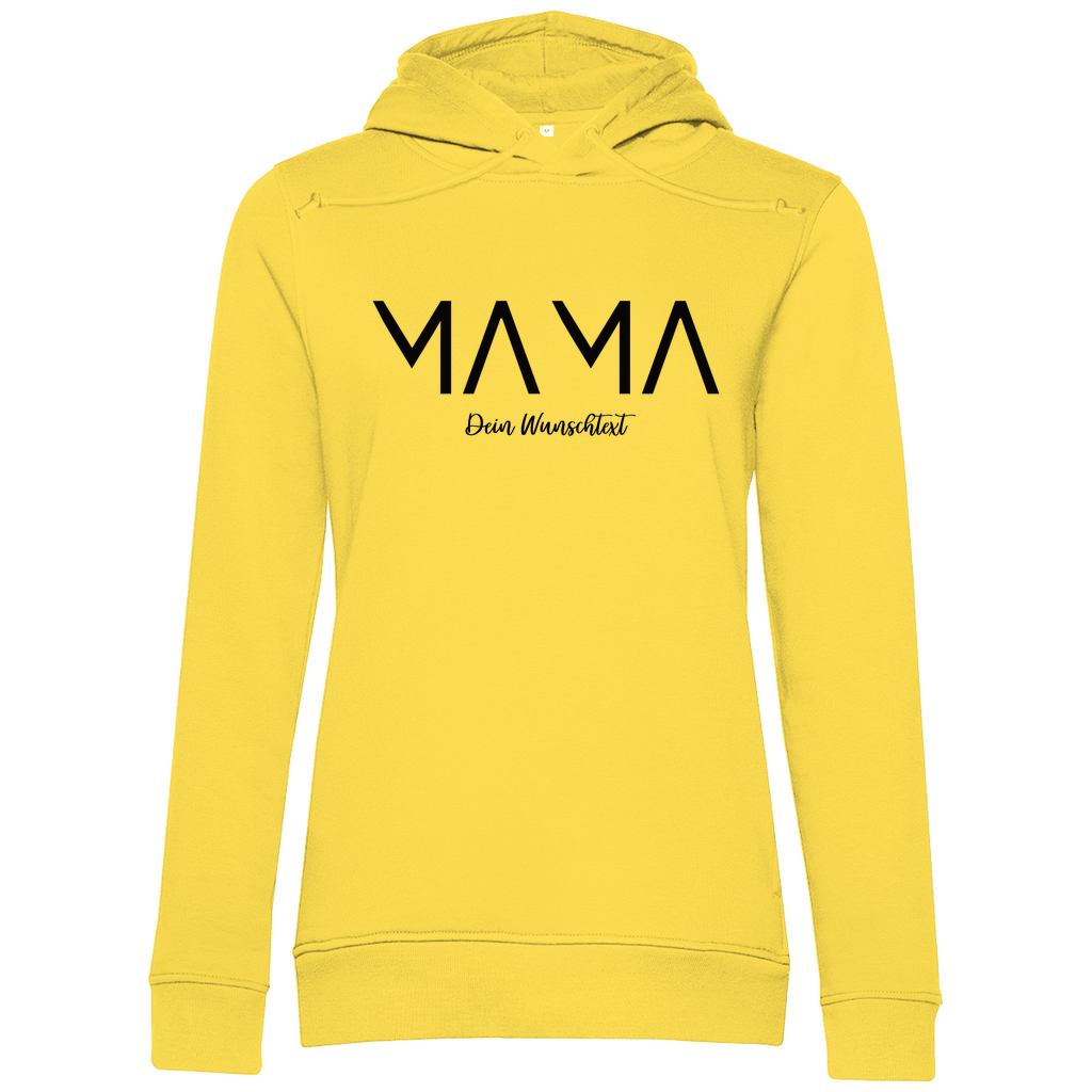 Damen Hoodie „MAMA Lines“ – Kapuzenpullover personalisierbar aus Bio - Baumwolle - Clothes - JTG DESIGN