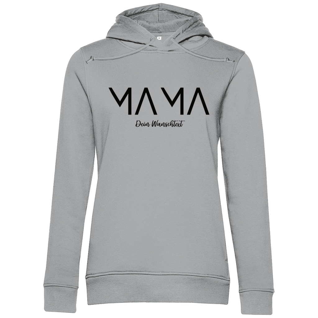Damen Hoodie „MAMA Lines“ – Kapuzenpullover personalisierbar aus Bio - Baumwolle - Clothes - JTG DESIGN