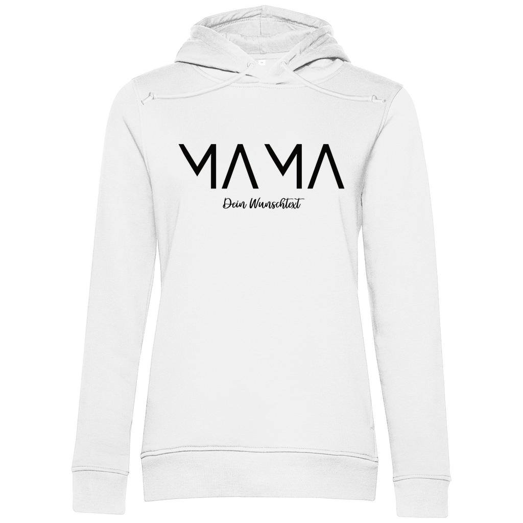 Damen Hoodie „MAMA Lines“ – Kapuzenpullover personalisierbar aus Bio - Baumwolle - Clothes - JTG DESIGN
