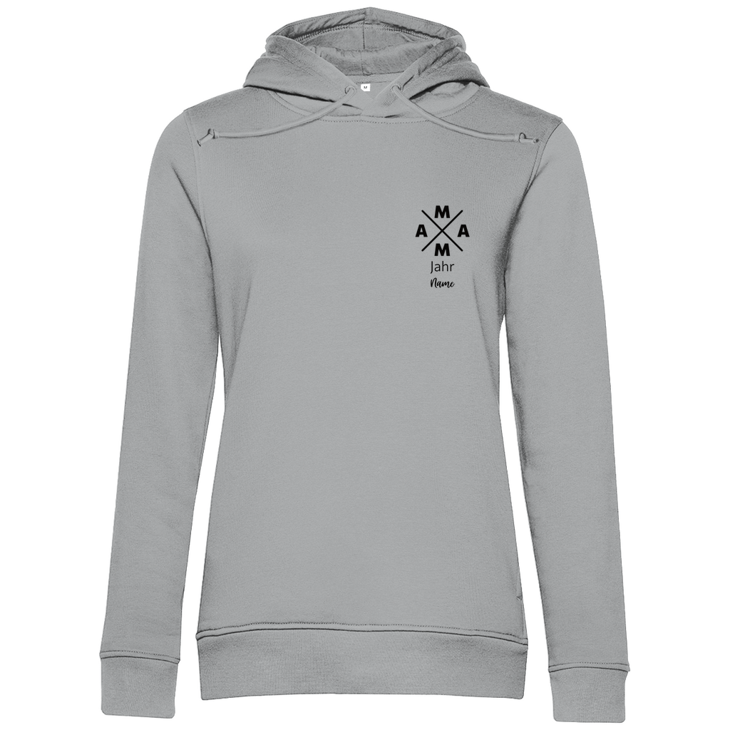 Damen Hoodie „MAMA X Mini“ – Personalisierbar | Dezent im Look & einzigartig im Gefühl aus Bio - Baumwolle - Clothes - JTG DESIGN