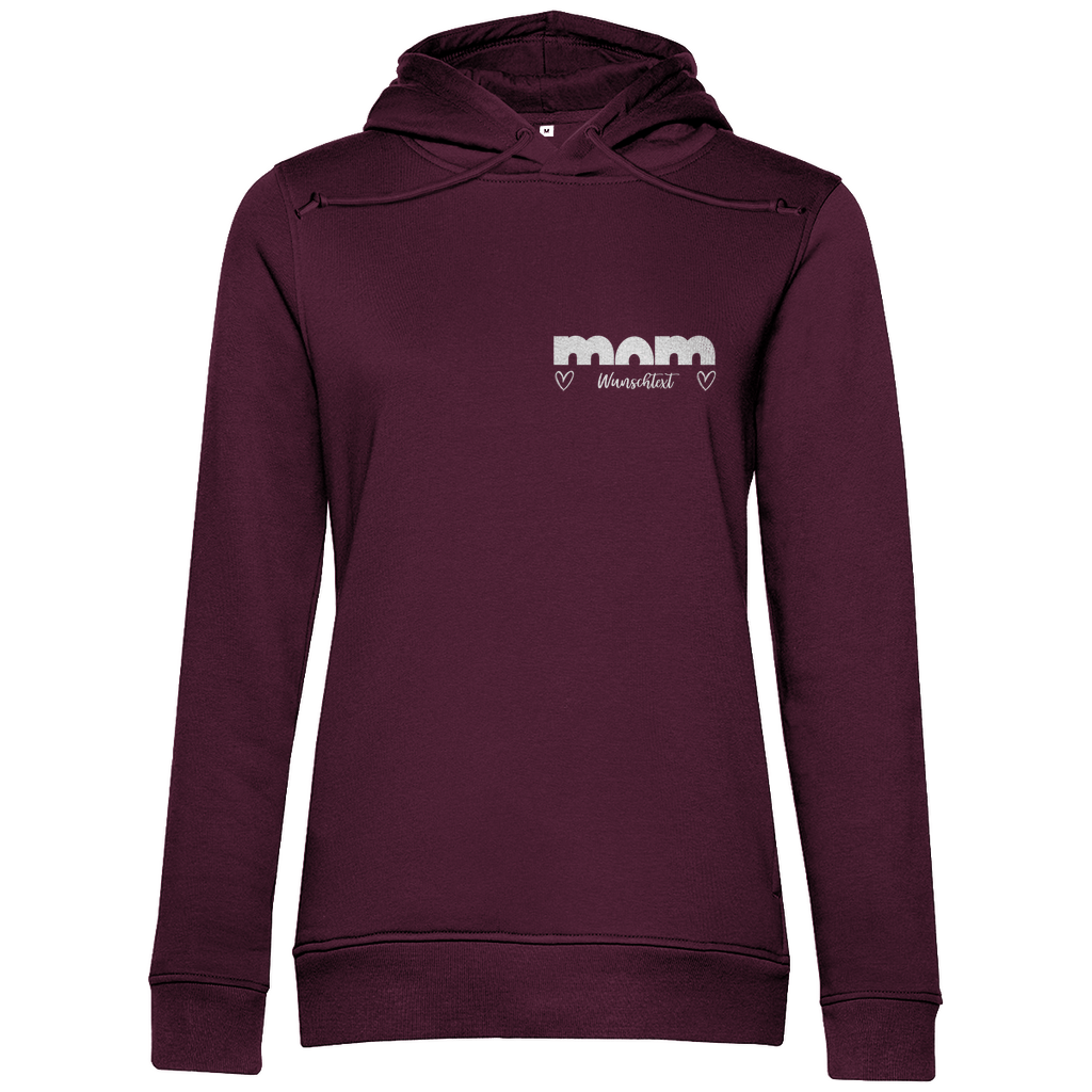 Damen Hoodie "mom Bright" – Kapuzenpullover personalisierbar, aus Bio - Baumwolle - Clothes - JTG DESIGN