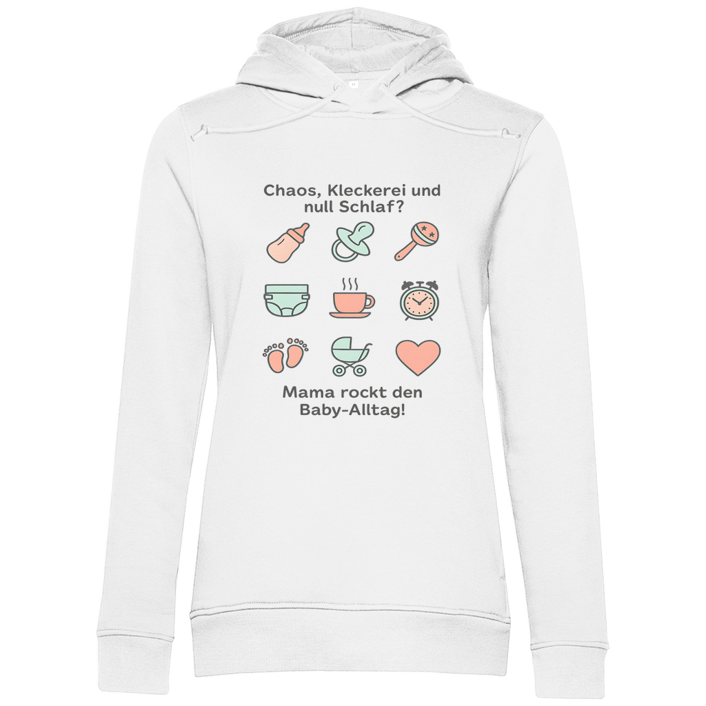 Damen Hoodie „Momlife Masterclass“ – Kapuzenpullover für Mamas aus Bio - Baumwolle - Clothes - JTG DESIGN