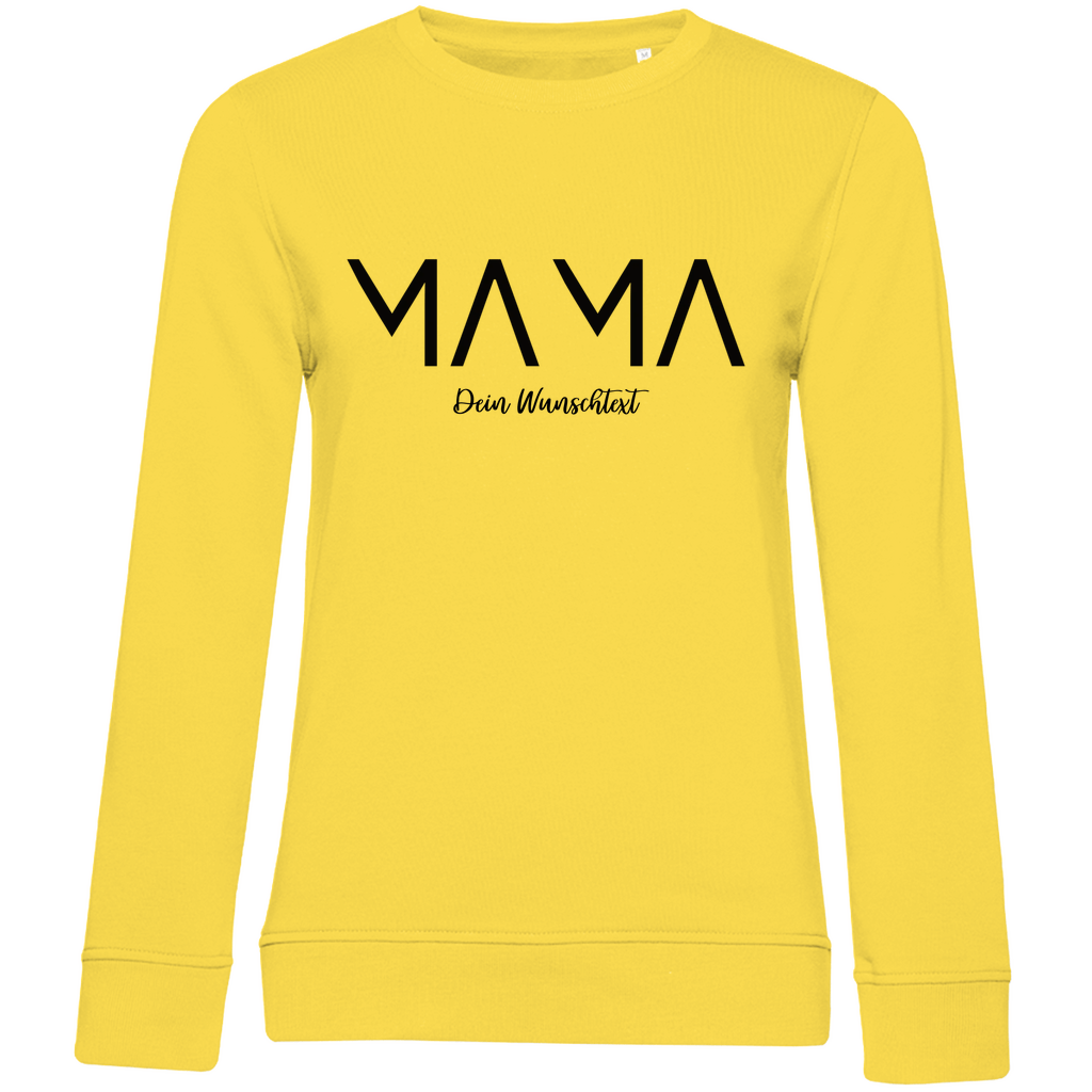 Damen Sweatshirt „MAMA Lines“ – Pullover personalisierbar, aus Bio - Baumwolle - Clothes - JTG DESIGN