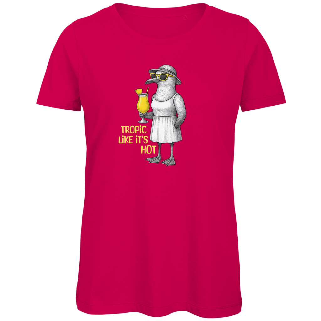 Damen T-Shirt "Tropic Like It's Hot" - Sommer - Shirt mit Humor aus Bio - Baumwolle - Clothes - JTG DESIGN