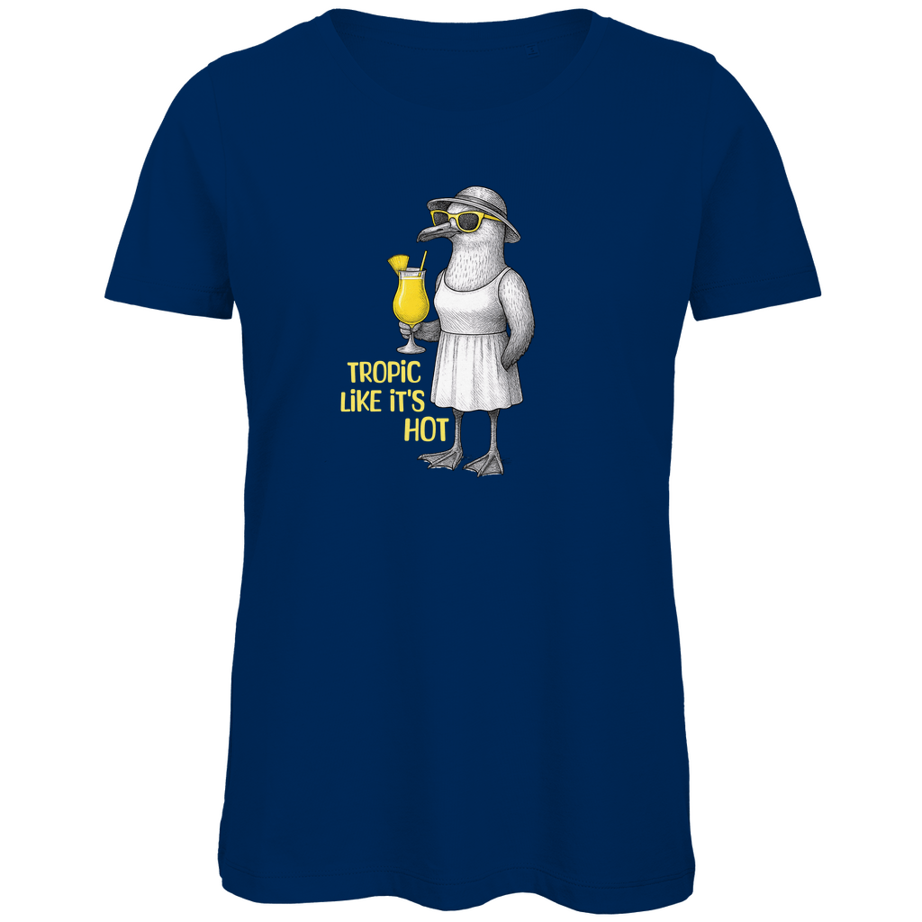 Damen T-Shirt "Tropic Like It's Hot" - Sommer - Shirt mit Humor aus Bio - Baumwolle - Clothes - JTG DESIGN