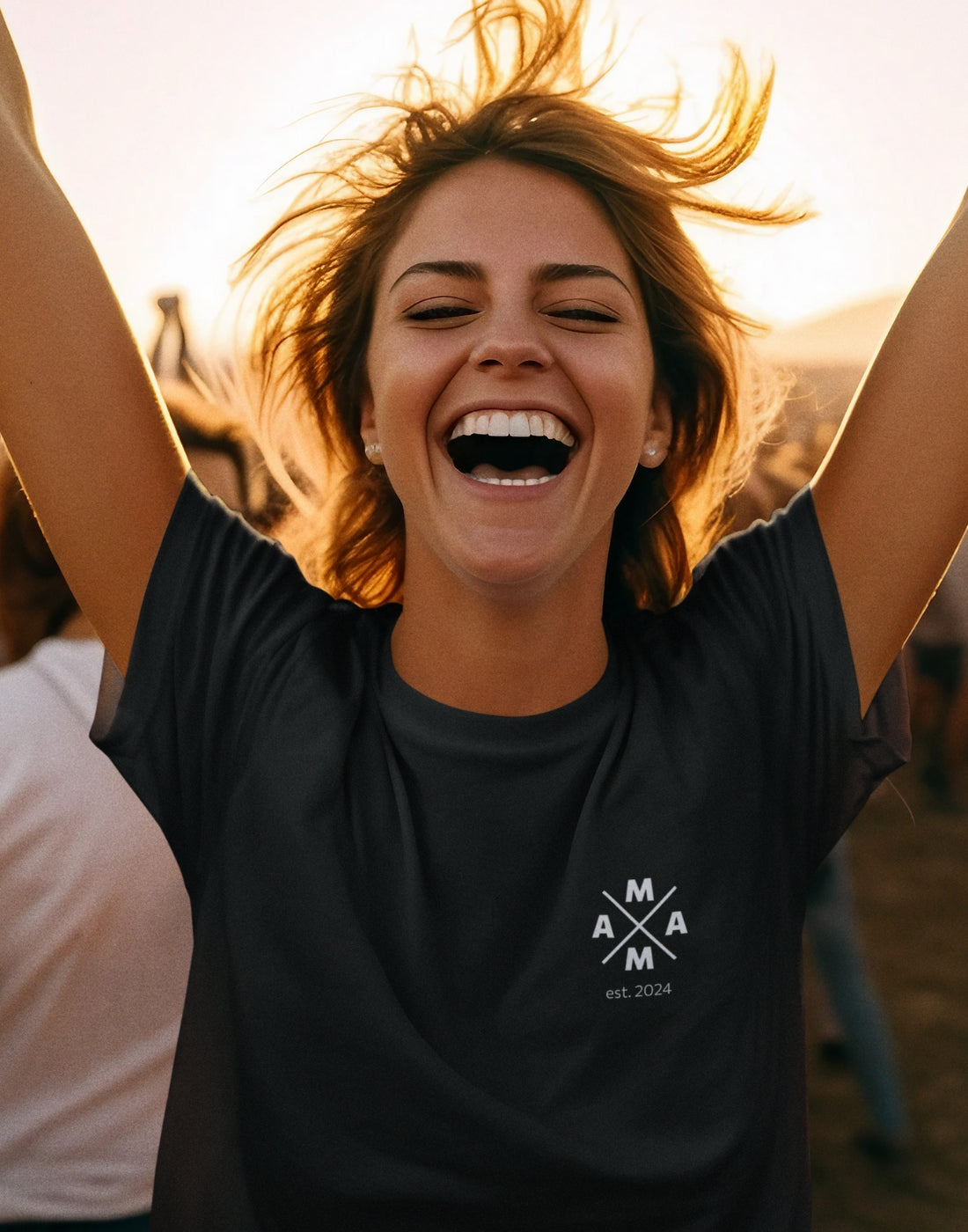 Damenmode schwarzes Damen T-Shirt mit Mama Motiv