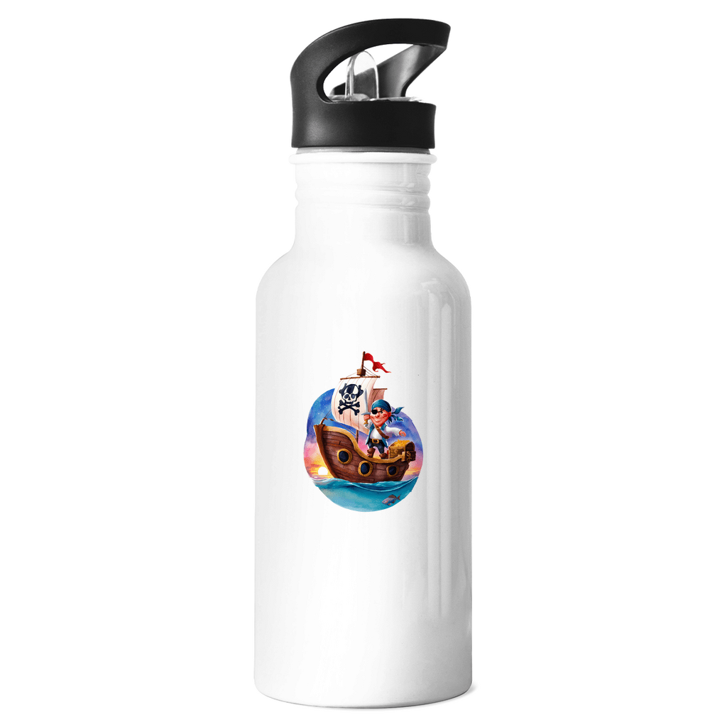 Edelstahl Trinkflasche Kinder "Little Pirate" – 600ml mit Piraten Motiv - Home & Living - JTG DESIGN