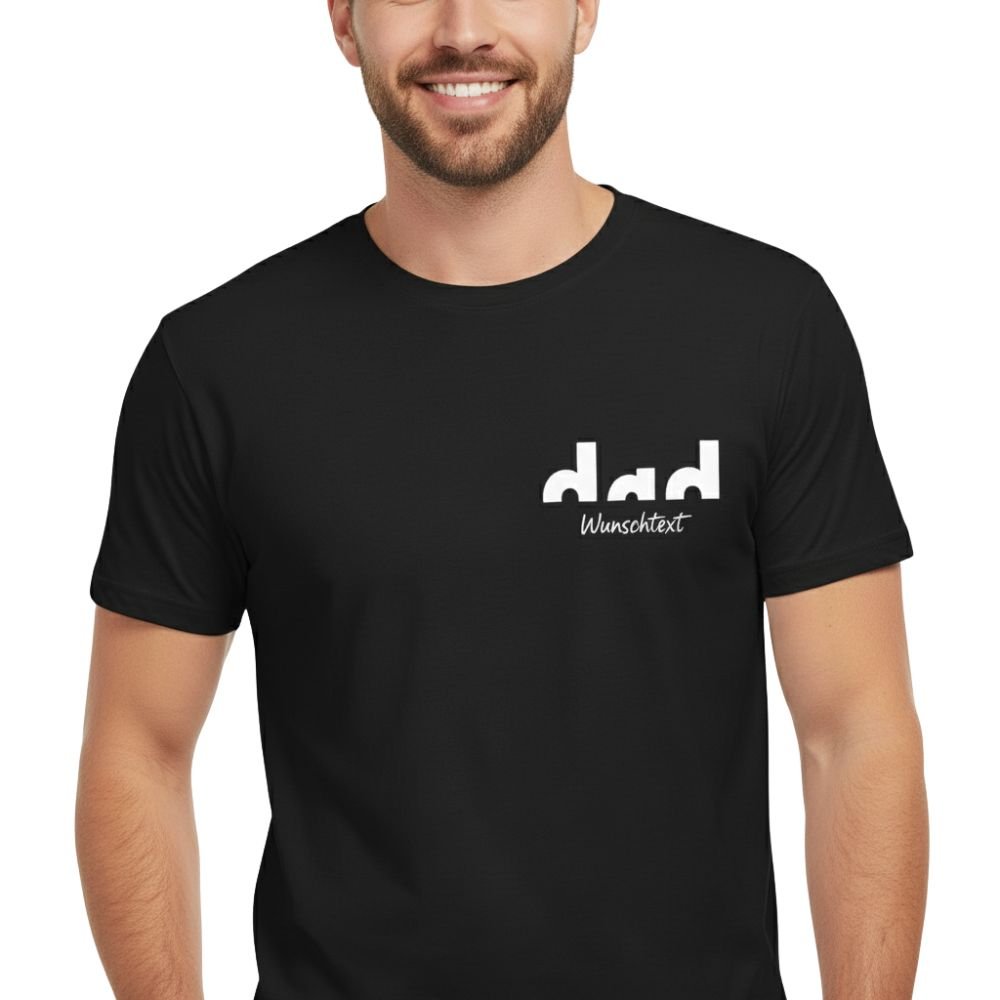 PREMIUM PAPA T - SHIRT „PROUD DAD“ | 100% Bio - Baumwolle – PERSONALISIERT - Unisex - Shirts - JTG DESIGN