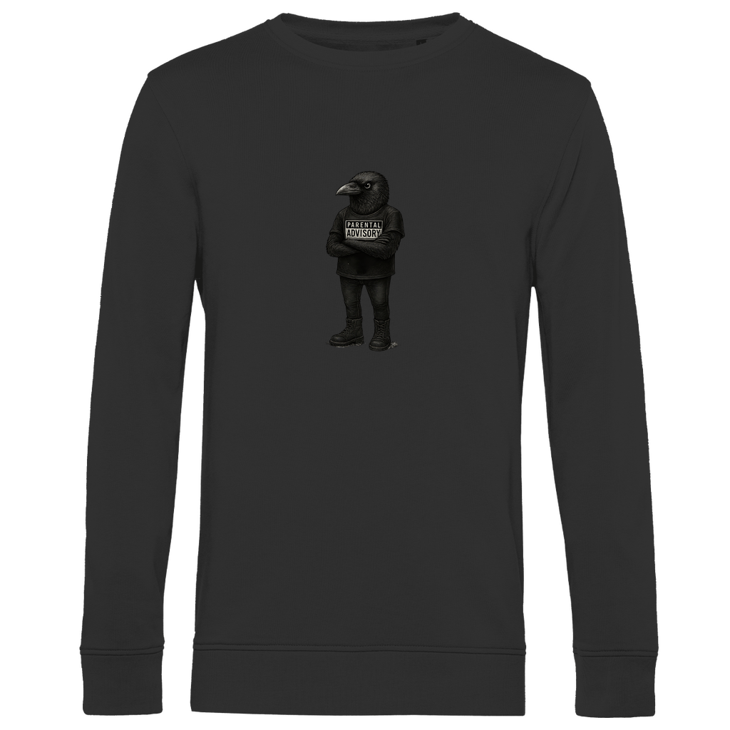 Sweatshirt Herren "Bird of Dadness" – Raben Motiv aus Bio - Baumwolle - Clothes - JTG DESIGN