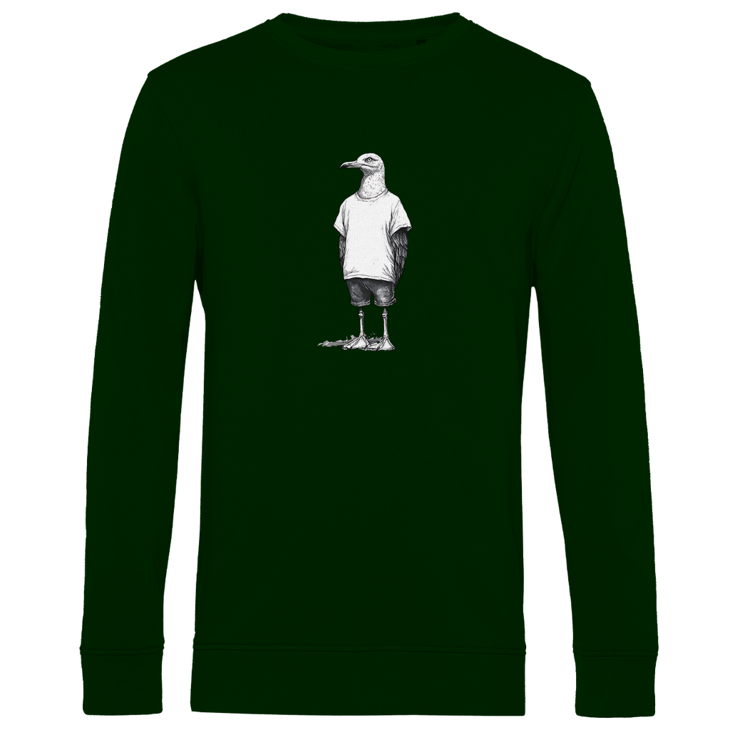 Sweatshirt Herren "Küstenvogel" – Möwen Motiv aus Bio - Baumwolle - Clothes - JTG DESIGN