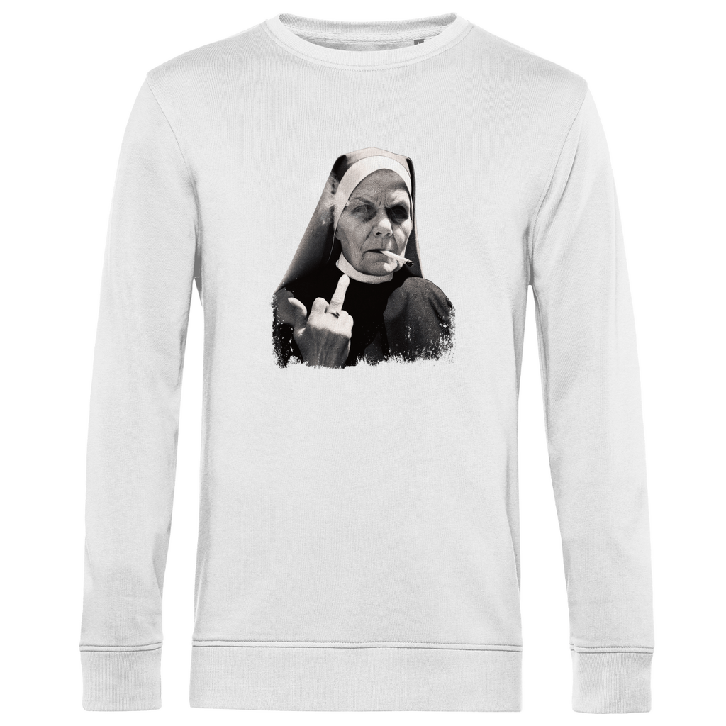Sweatshirt Herren "Rebellische Nonne" – Statement Pullover aus Bio - Baumwolle - Clothes - JTG DESIGN