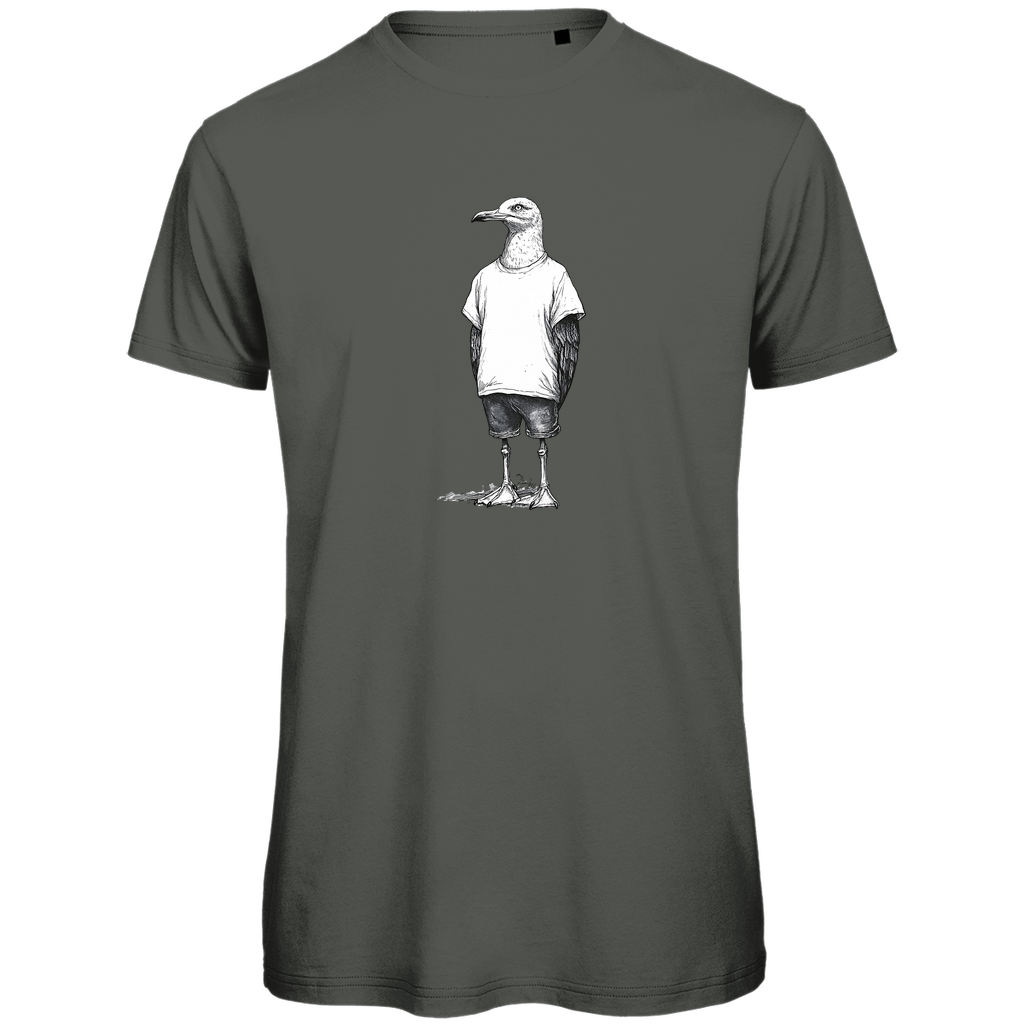 T-Shirt Herren "Küstenvogel" – Möwen Motiv aus Bio - Baumwolle - Clothes - JTG DESIGN