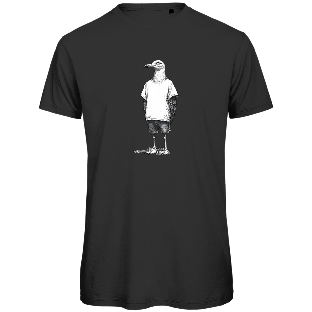 T-Shirt Herren "Küstenvogel" – Möwen Motiv aus Bio - Baumwolle - Clothes - JTG DESIGN