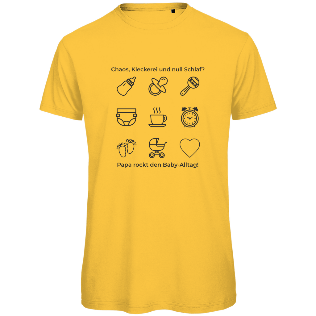 T-Shirt Herren "Papa rockt das Chaos" – Papa Motiv aus Bio - Baumwolle - Clothes - JTG DESIGN