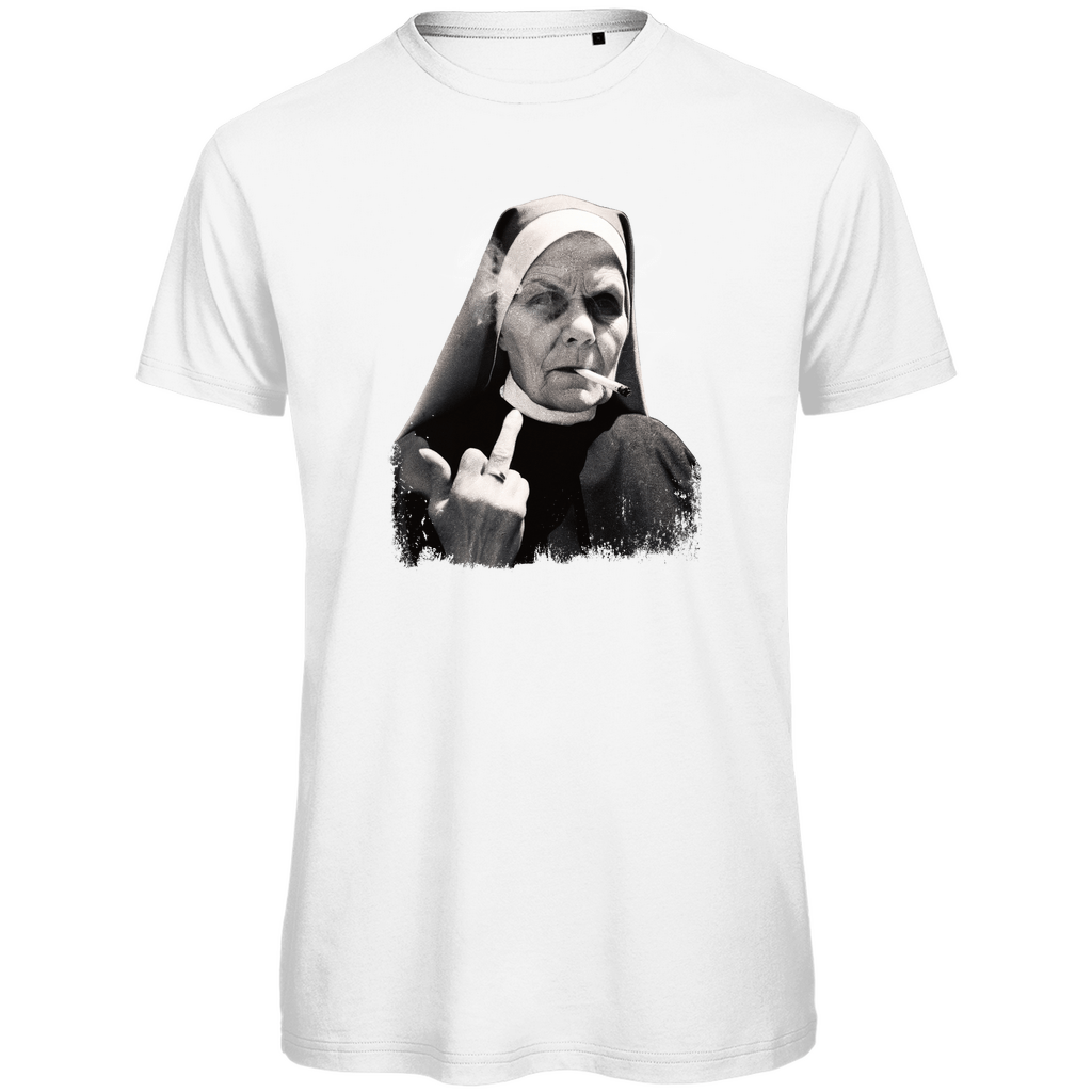 T-Shirt Herren "Rebellische Nonne" – Statement Motiv aus Bio - Baumwolle - Clothes - JTG DESIGN