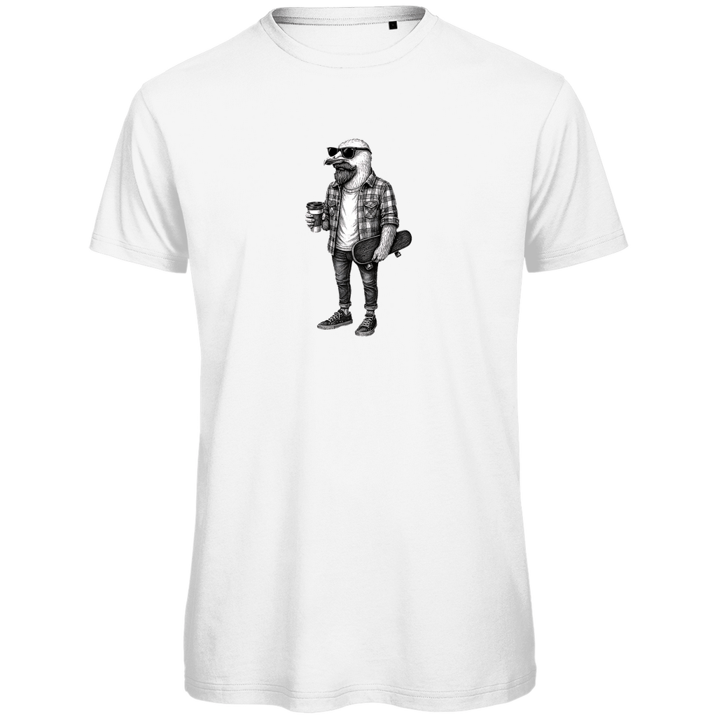 T-Shirt Herren "Seaside Dude" – Möwen Motiv aus Bio - Baumwolle - Clothes - JTG DESIGN