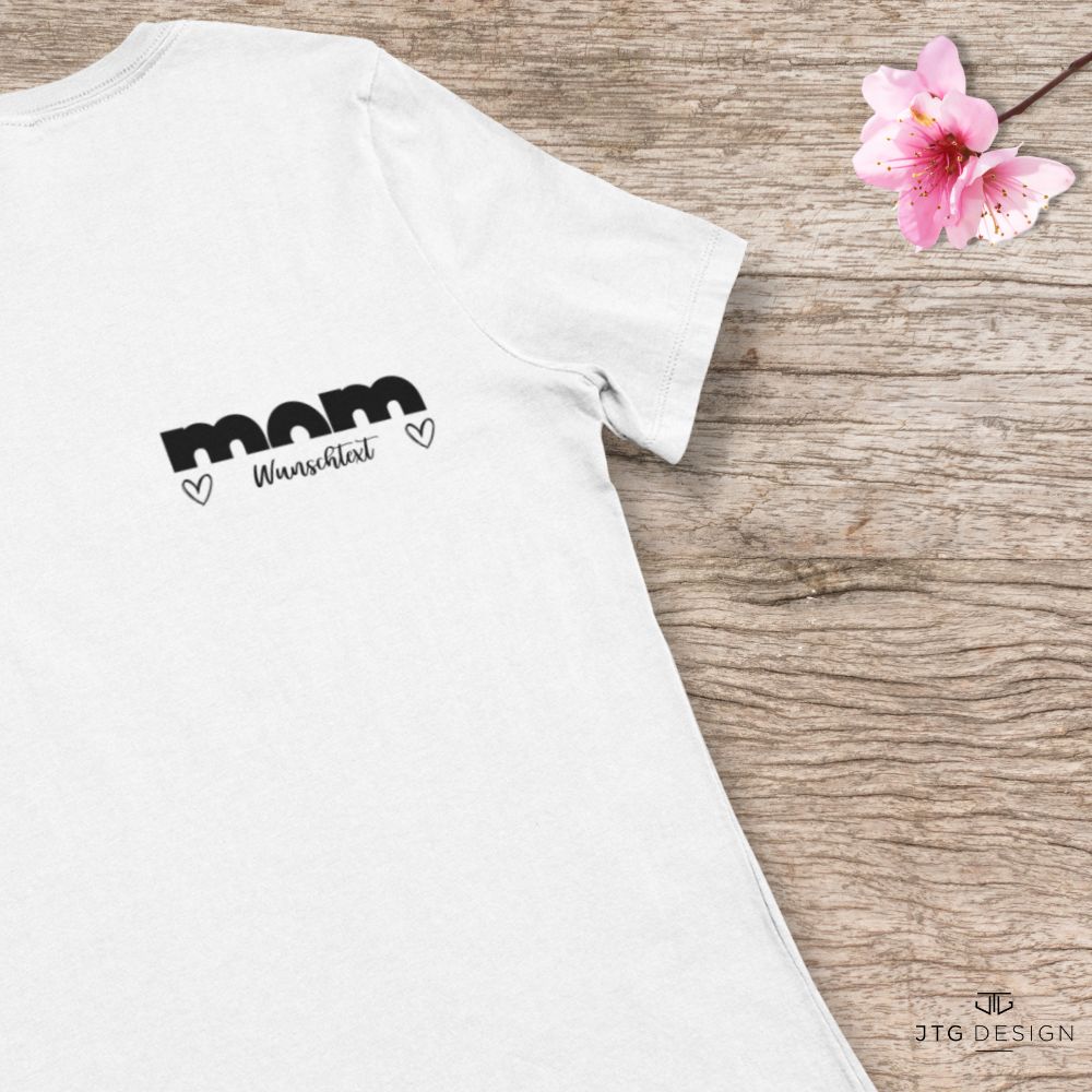 Erster Entwurf des personalisierten Schriftzuges auf T-Shirt