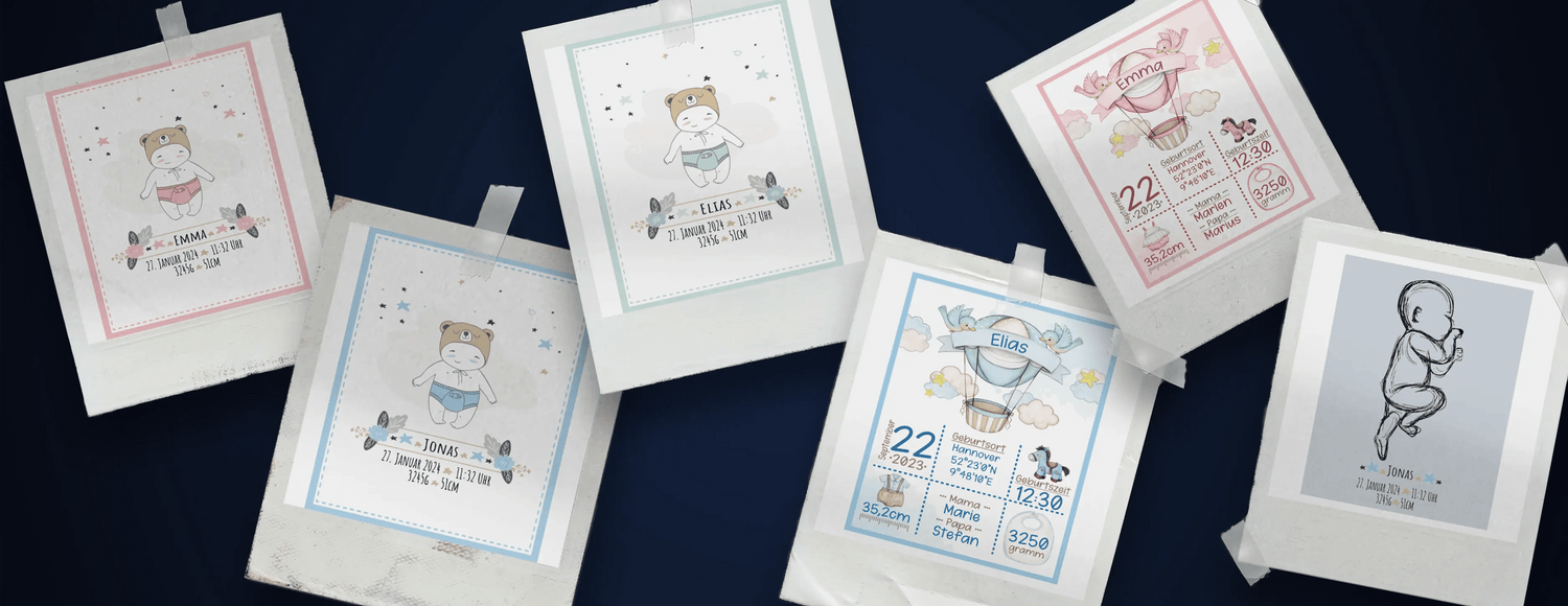 Unvergleichliche Individualität: Warum Geburtsposter einzigartige Geschenke sind - JTG DESIGN