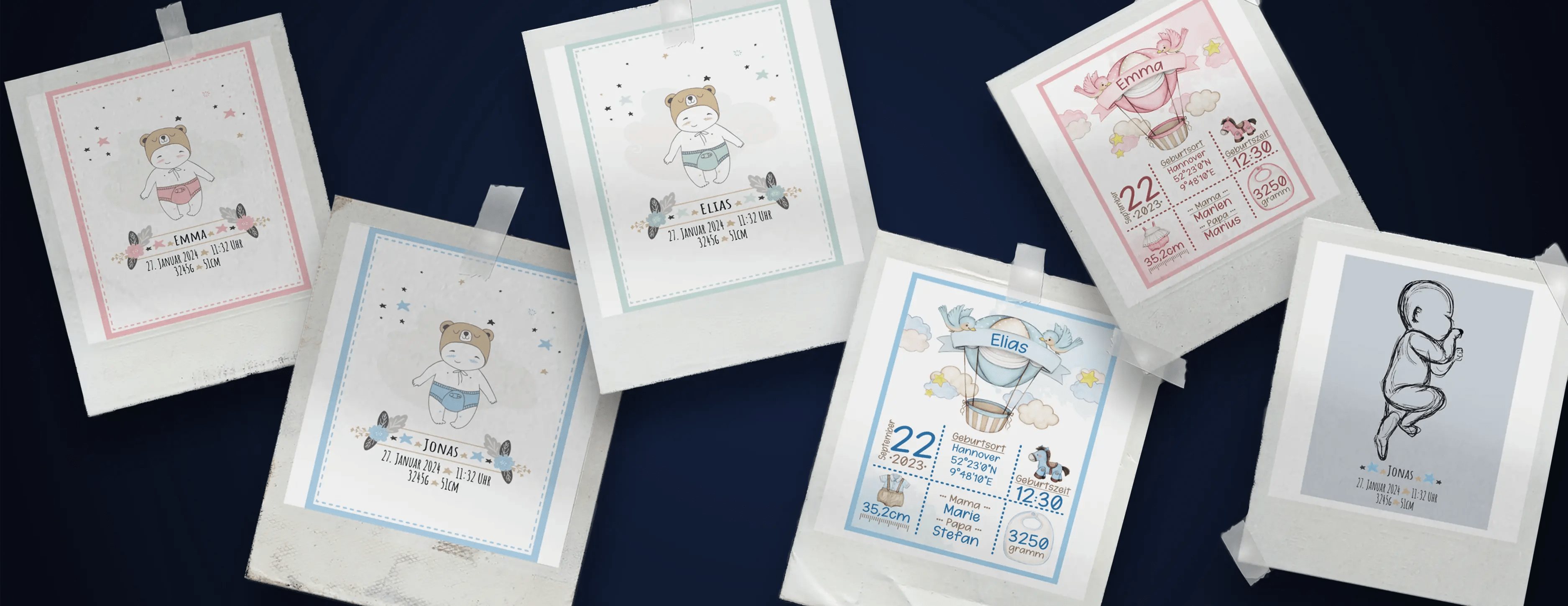 Unvergleichliche Individualität: Warum Geburtsposter einzigartige Geschenke sind - JTG DESIGN