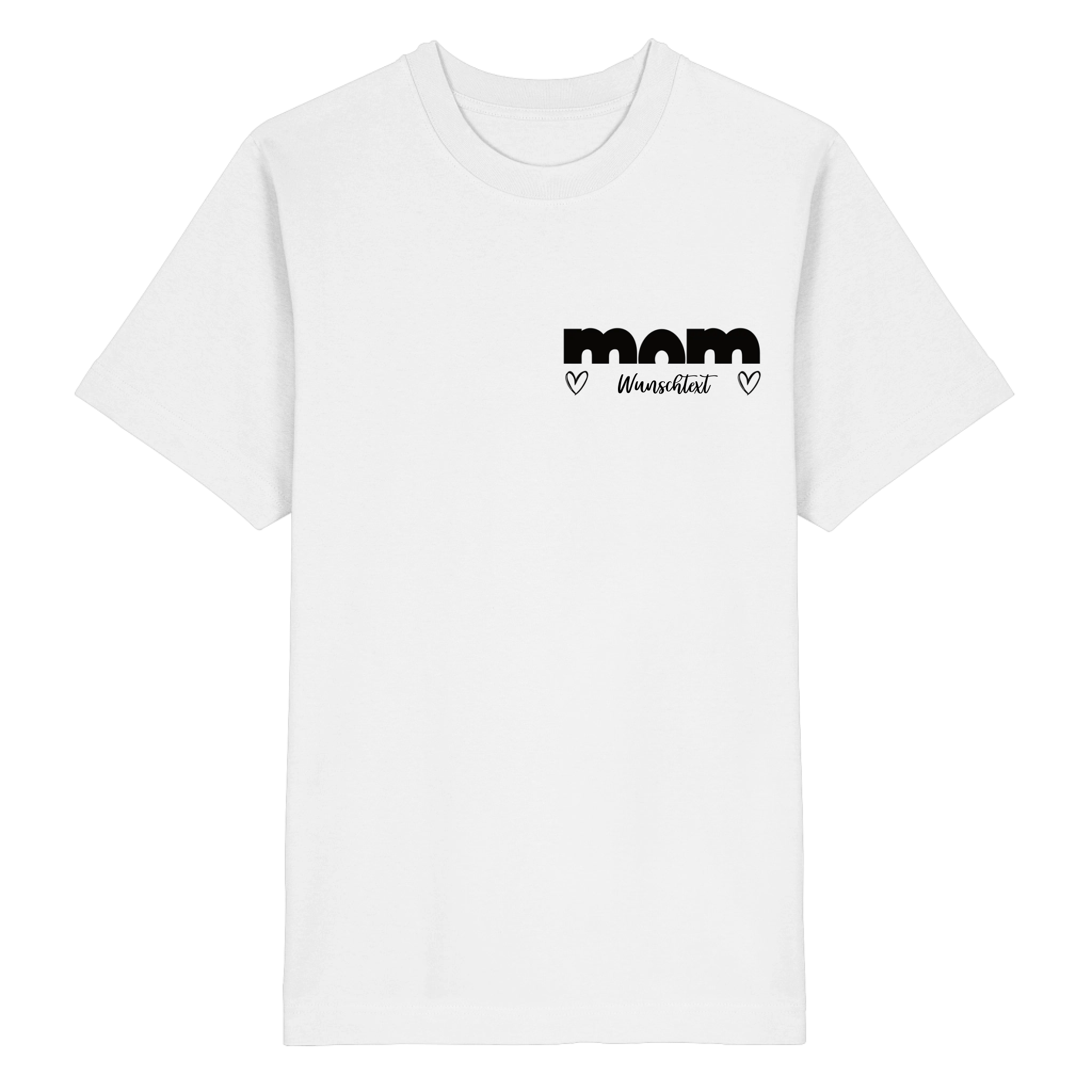 PREMIUM Oversize Mama Shirt (240 g/m²) "MOM TRUE" | True Style Edition Schwarz - Weiß | Personalisiert 100% Bio - Baumwolle - Unisex - Shirts - JTG DESIGN