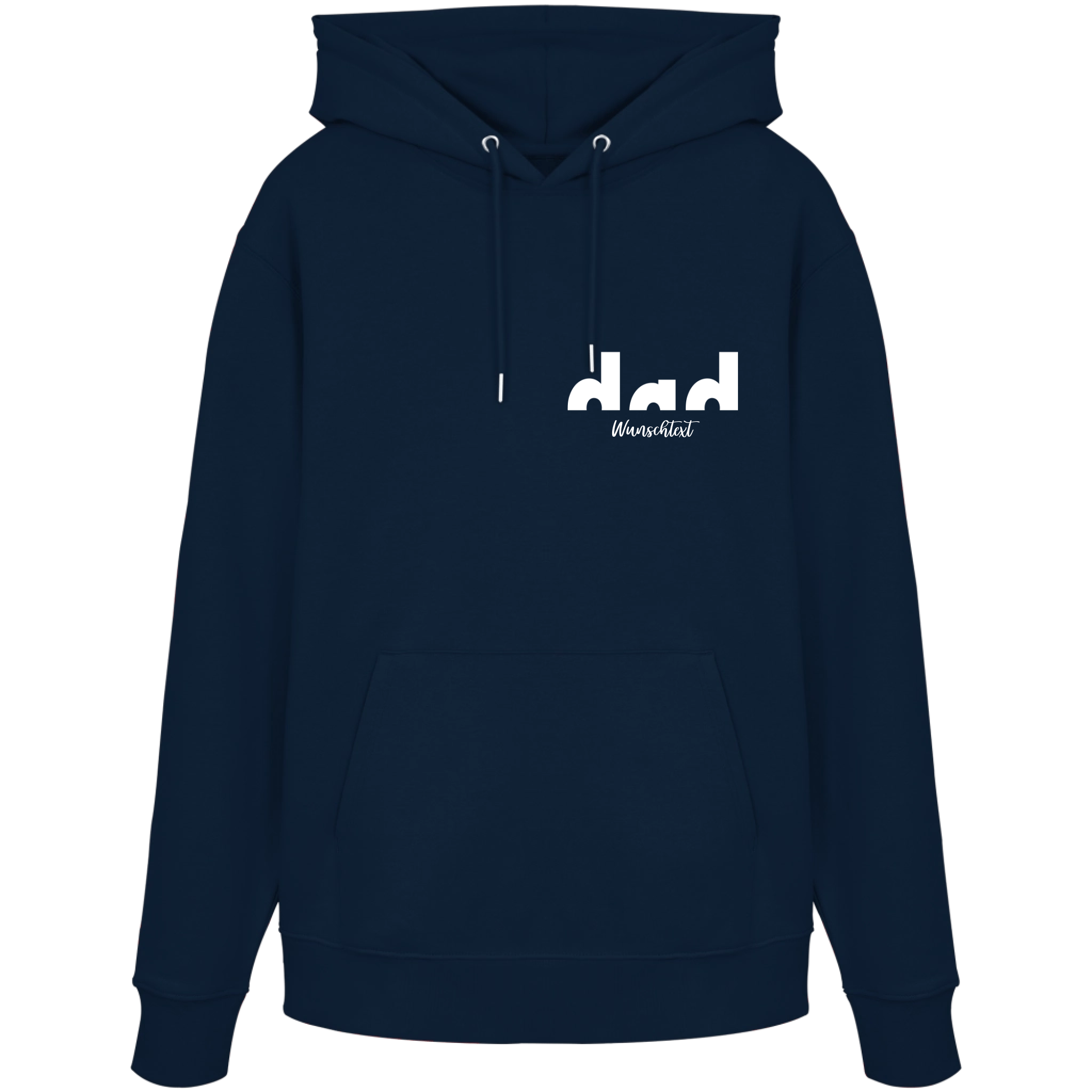 Premium Hoodie Herren „PROUD DAD“ | 100% Bio - Baumwolle – personalisierbar - Hoodies - JTG DESIGN