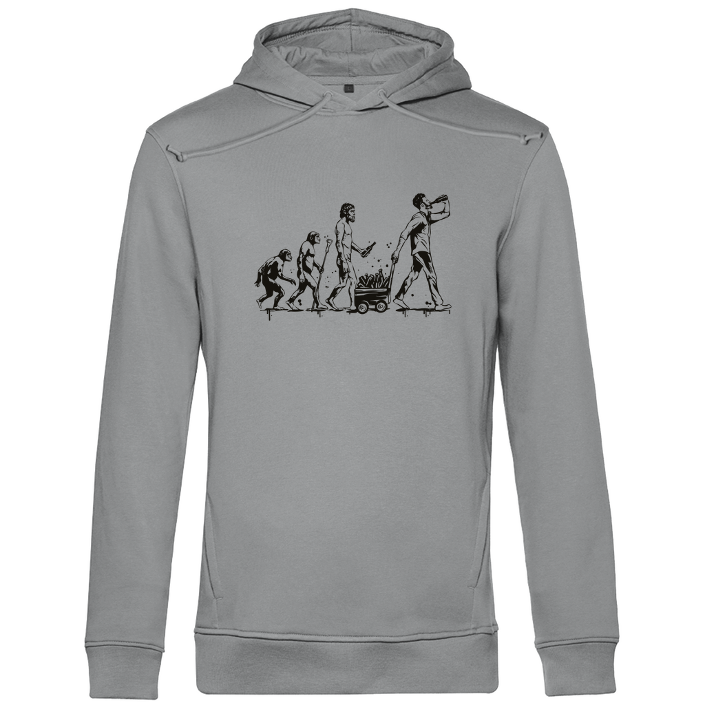 Cooler Herren Hoodie in grau. Perfektes Outfit zum Vatertag. 