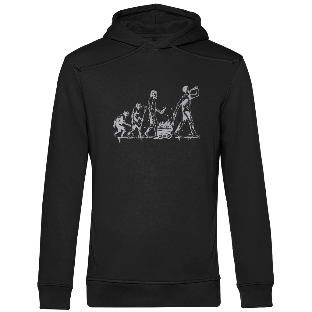 Cooler Herren Hoodie in Schwarz. Perfektes Outfit zum Vatertag.