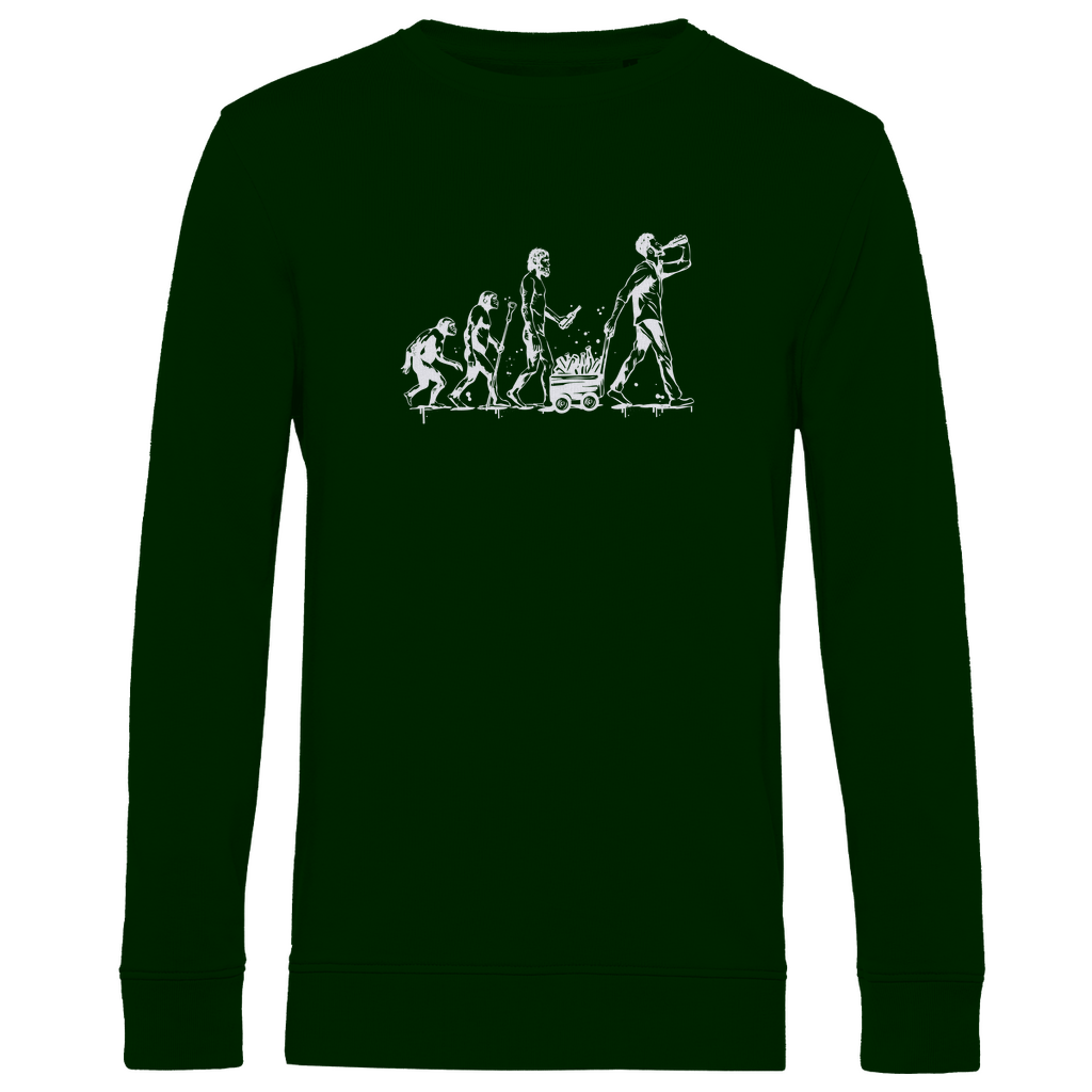 Herren Premium Bio Sweatshirt in Grün aus 80% Bio-Baumwolle mit Rundhalsausschnitt, perfekter Sitz und nachhaltiger Materialmix. 