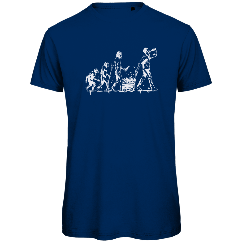 Ausgefallenes Herren T-Shirt in navy Blau. Perfektes Outfit zum Vatertag.