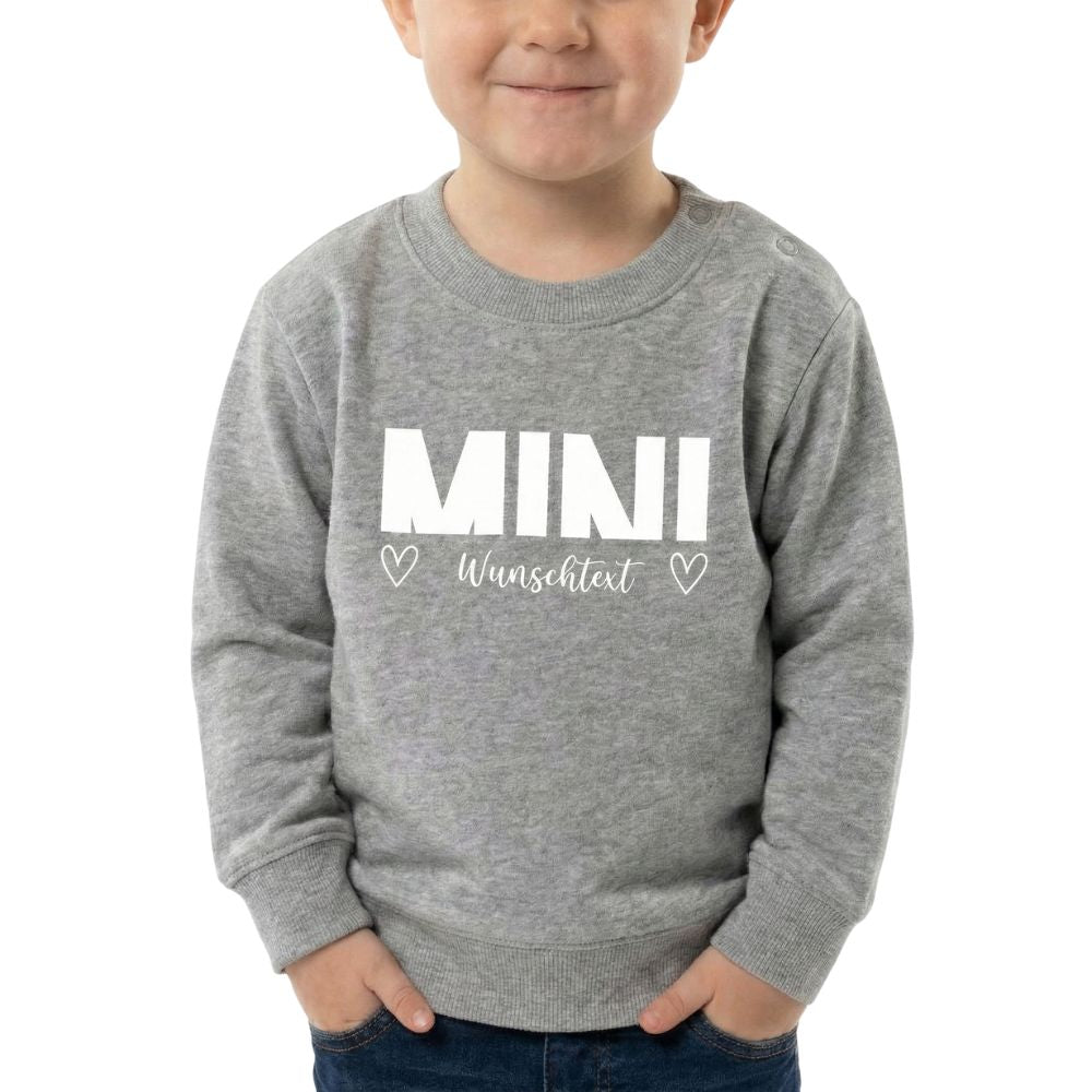"MINI PURE" Bio - Baby Pulli | Personalisiert mit Wunschtext - Kids & Babys - JTG DESIGN