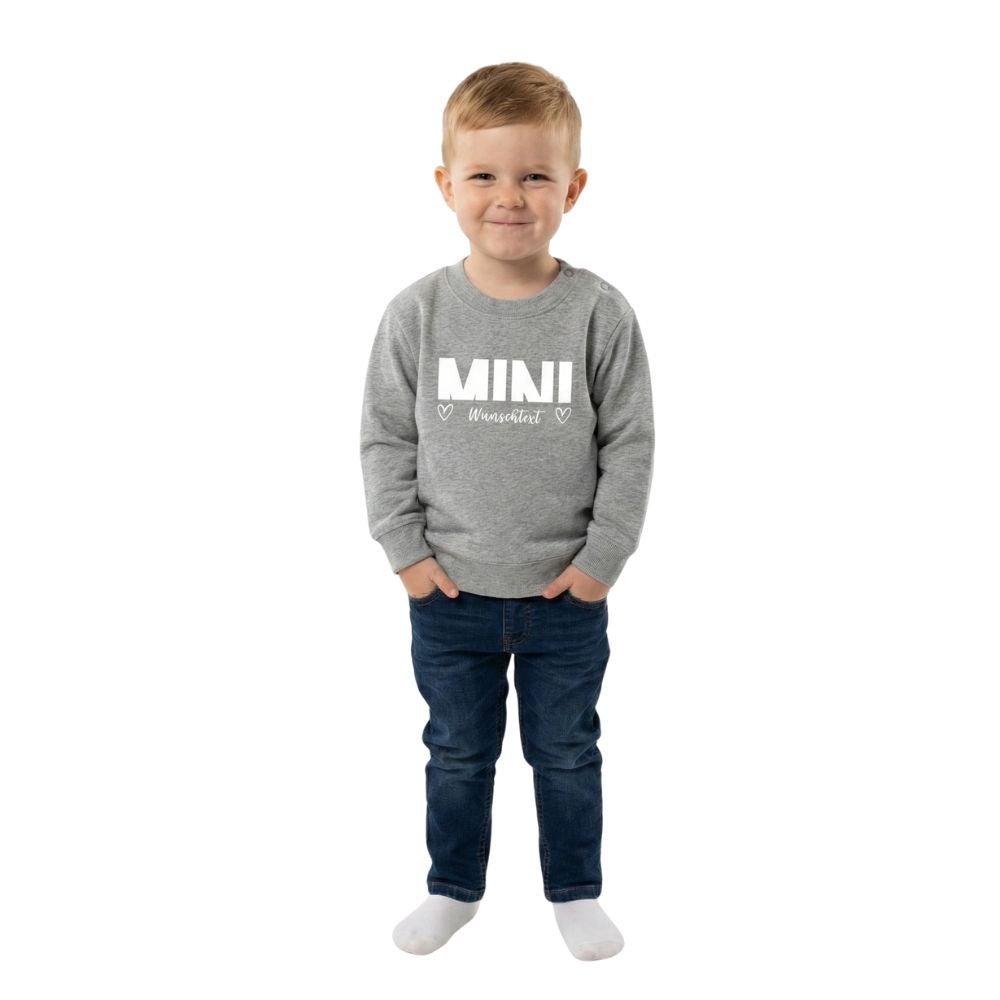"MINI PURE" Bio - Baby Pulli | Personalisiert mit Wunschtext - Kids & Babys - JTG DESIGN